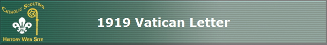1919 Vatican Letter