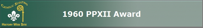 1960 PPXII Award